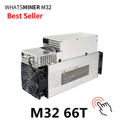 실버 컬러 Whatsminer M32 66T 3400W 50W/TH