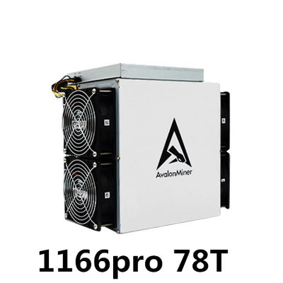 Canaan A1166 Pro 75T Avalon Bitcoin 광부 ASIC 78T 3276W BTC 광업 기계